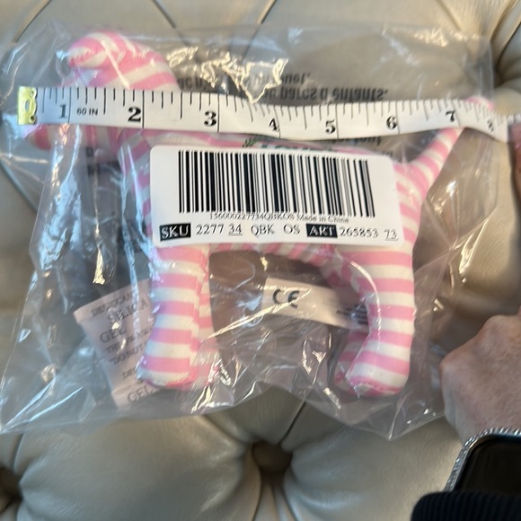 🐶 NWT Pink by Victoria’s Secret Mini Striped Dog🐶 - Picture 5 of 7
